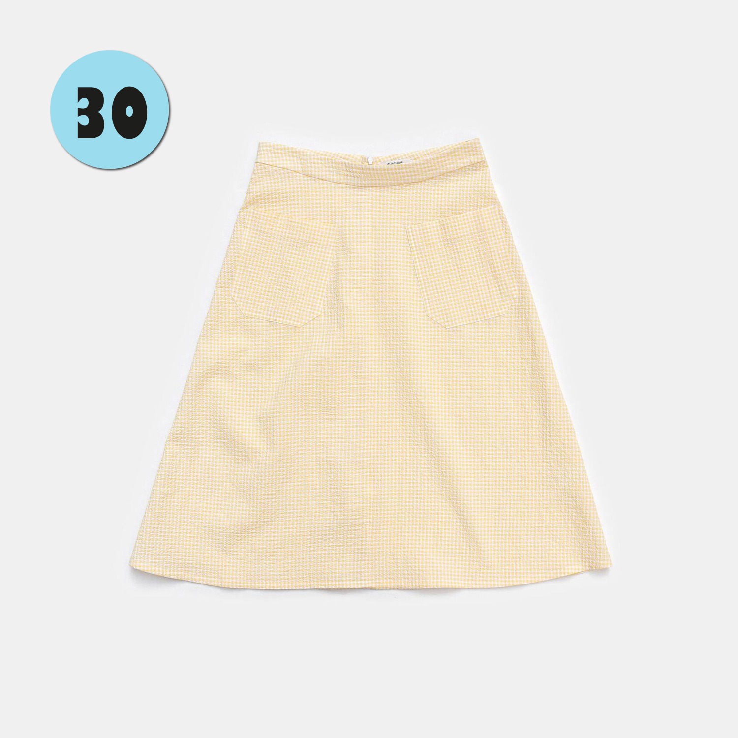﻿Jupe Novel Skirt - Yellow Gingham