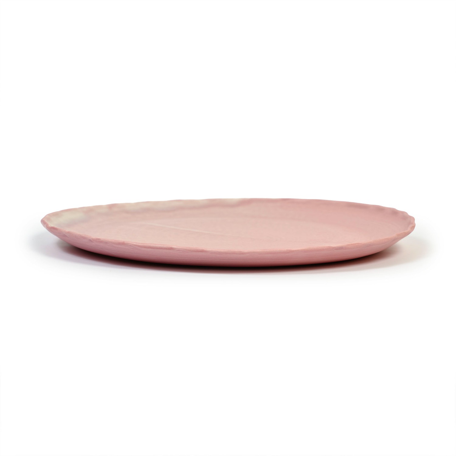 ﻿Lace Dinner Plate Ø26.5cm - Matte Pink