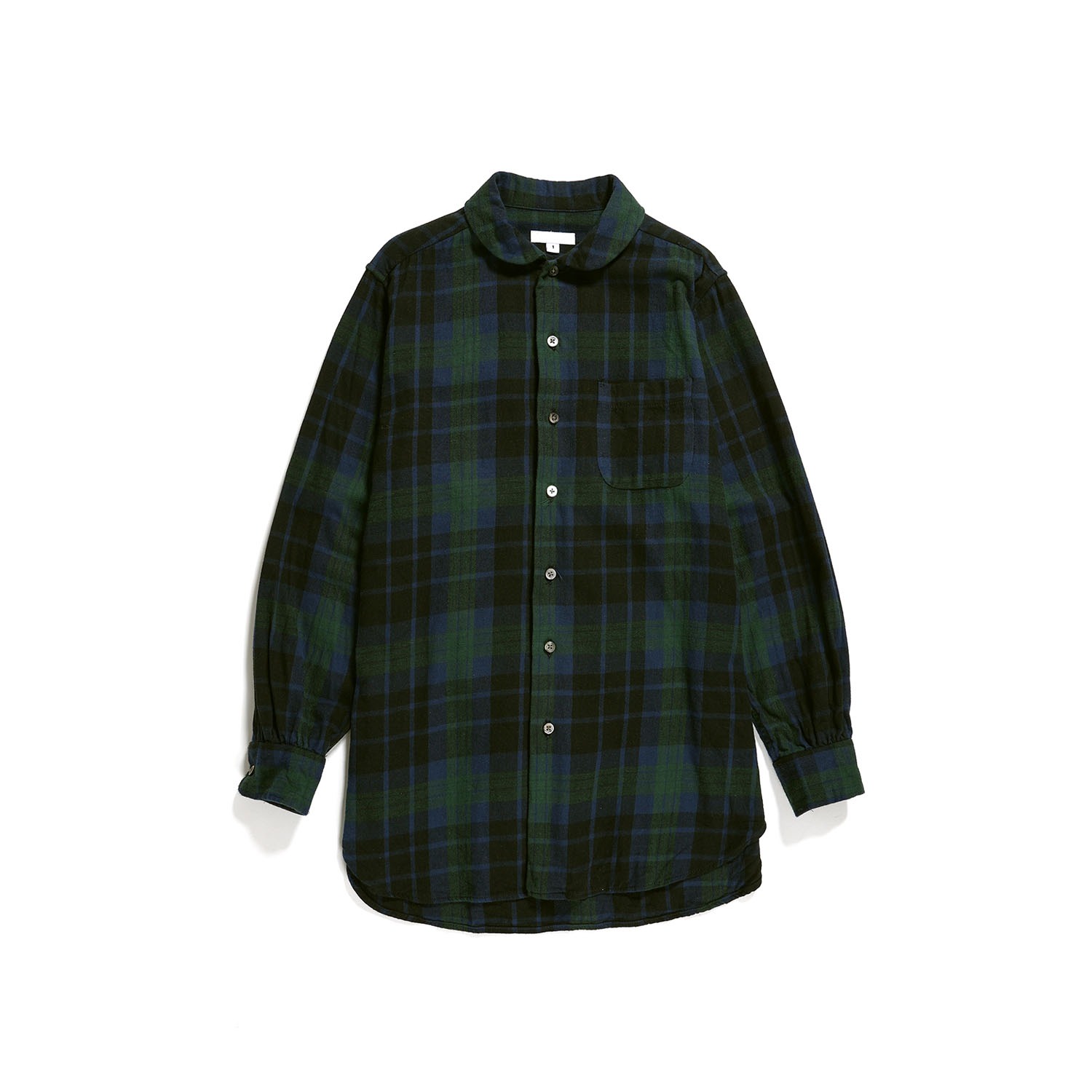 ﻿Rounded Collar Shirt - Black Watch
