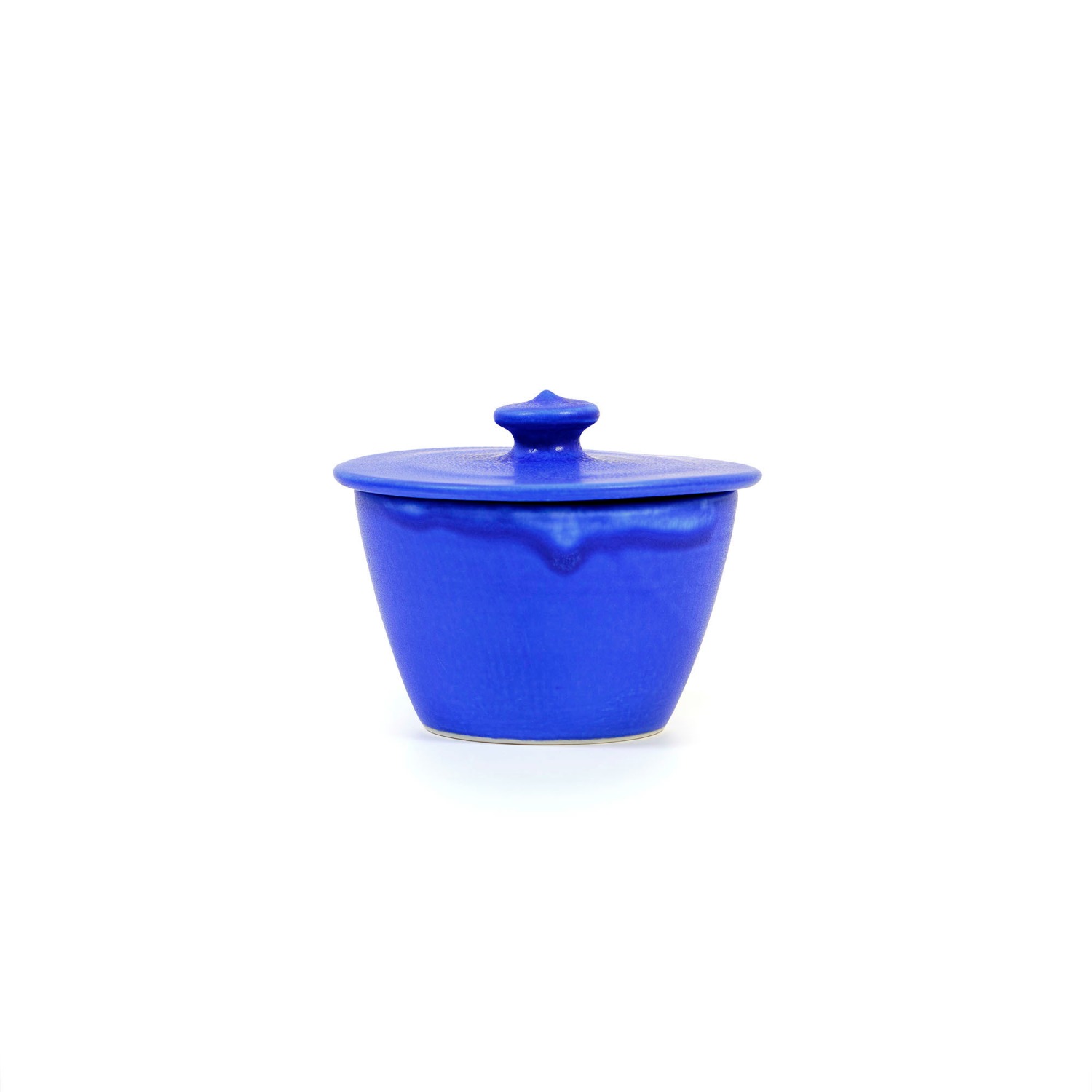 ﻿Odette Jam/Sugar Pot - Matte Blue