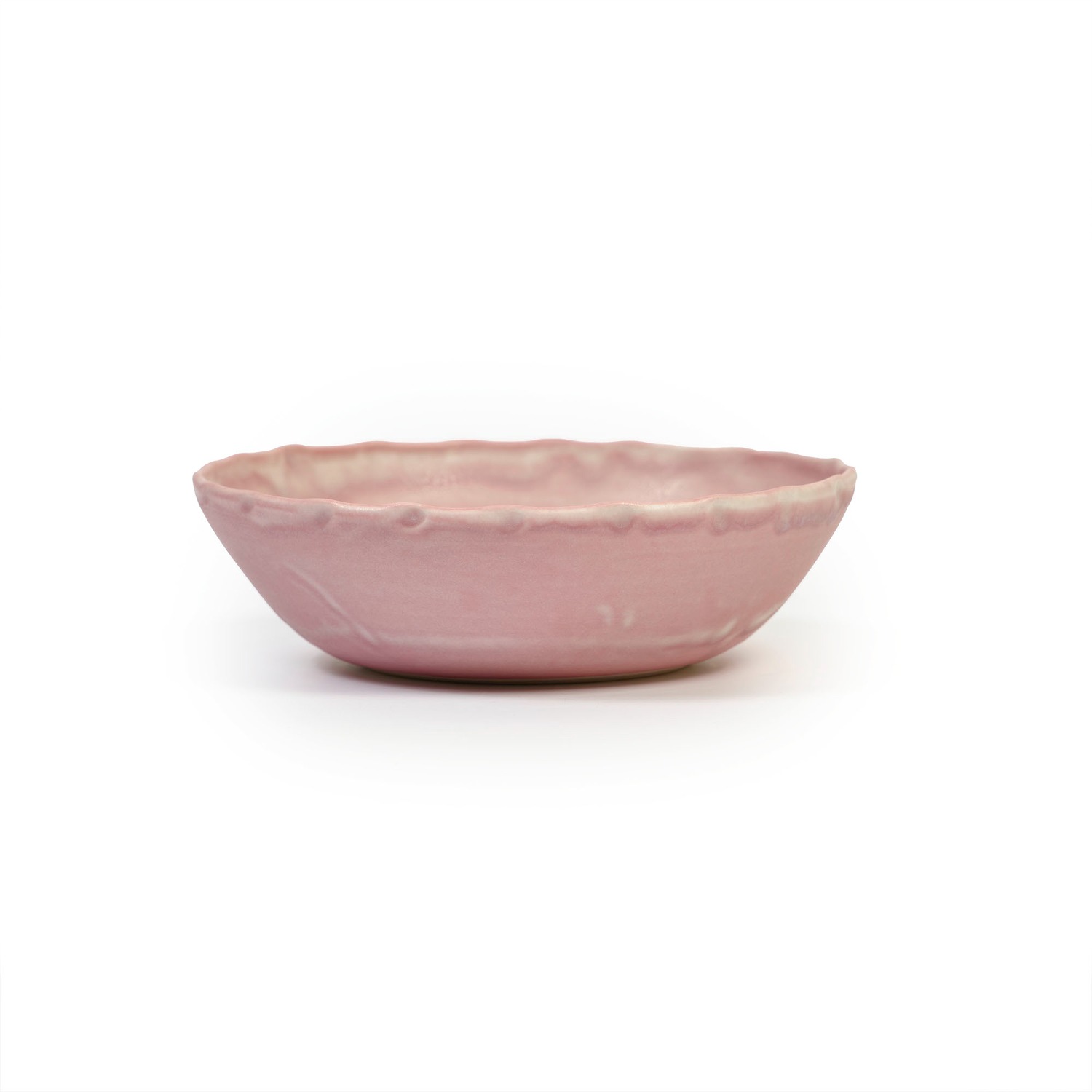 ﻿Lace Breakfast Bowl - Matte Pink