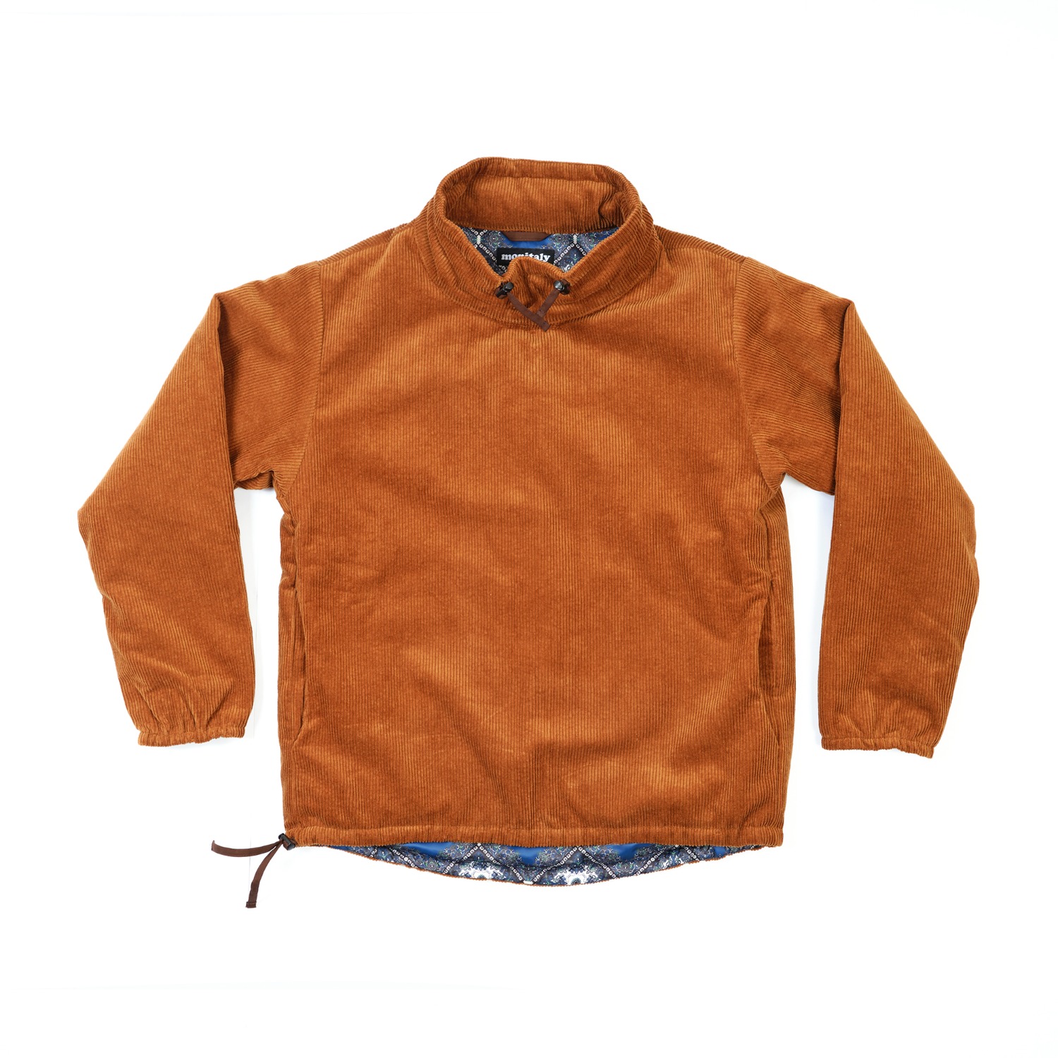 ﻿Corduroy Insulated Mock Neck Pullover - 2size (-30%)