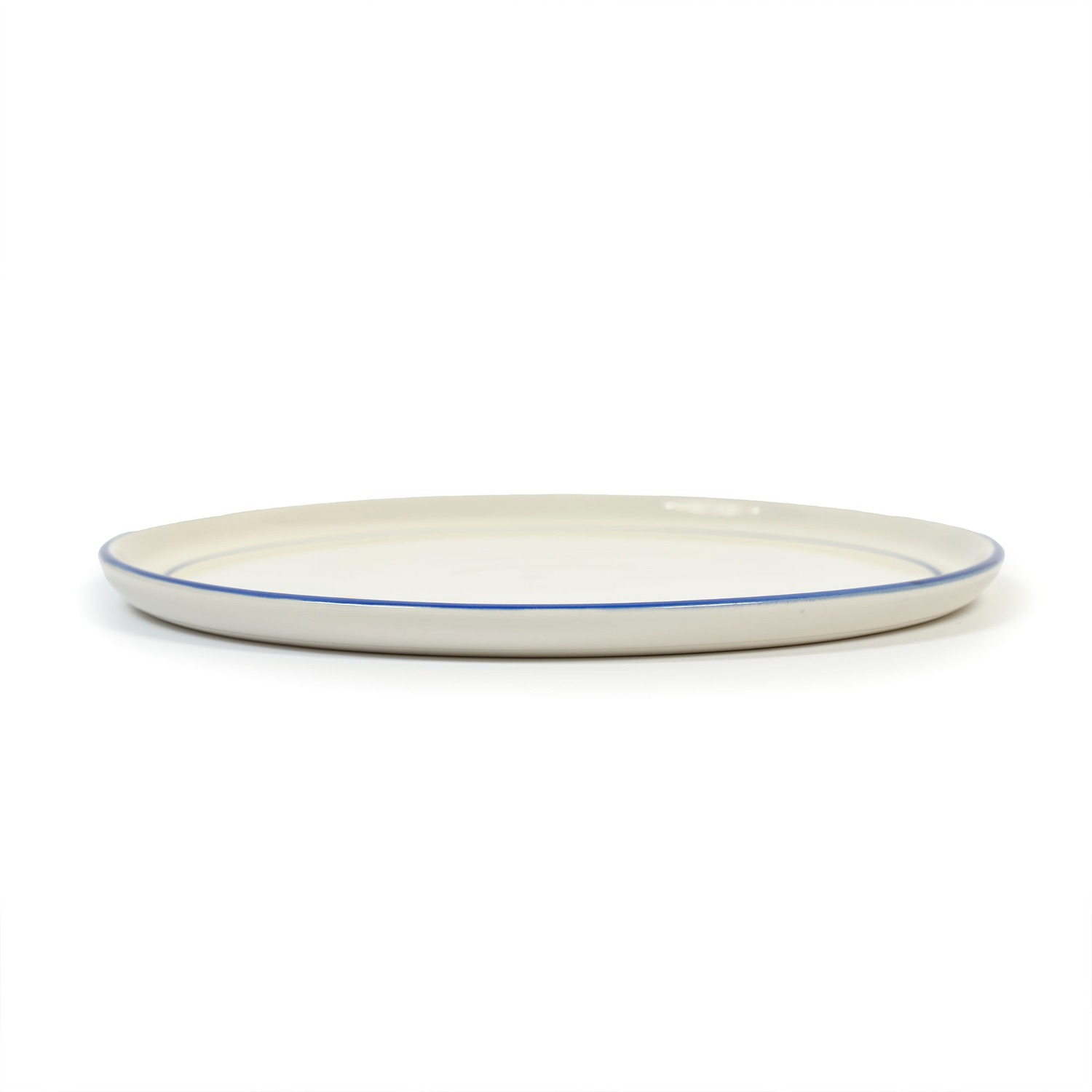 ﻿Odette Dinner Plate Ø25.5cm - Glaze Blue Line (8월 재입고 예정)