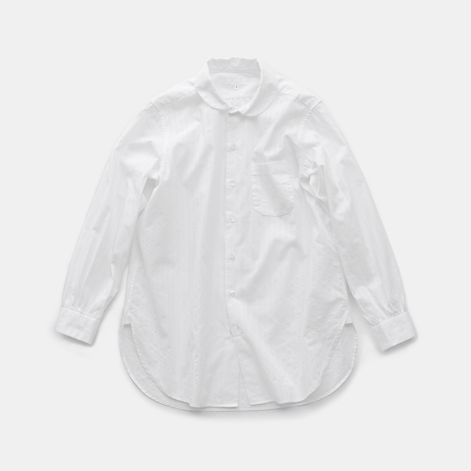 ﻿Round Collar Shirt - 2size