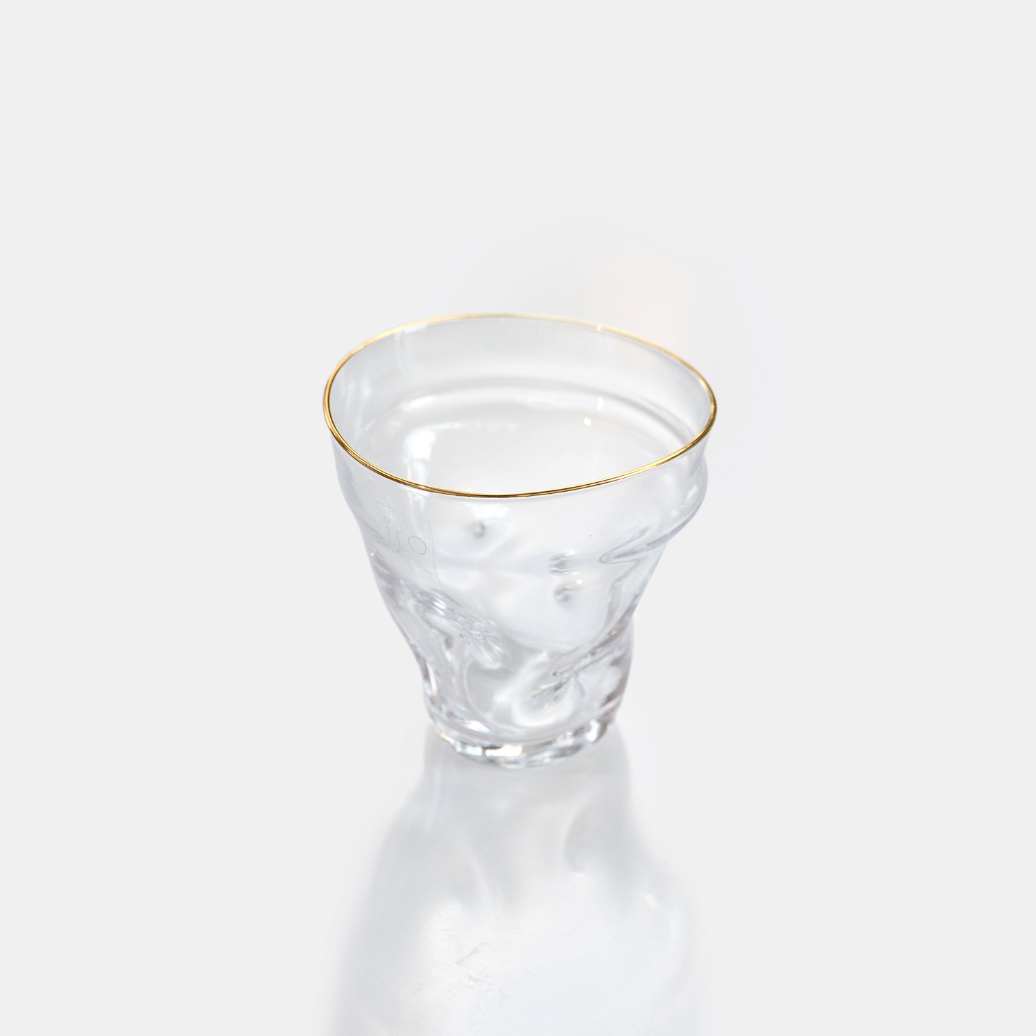 ﻿Gold Rim Glass Cup