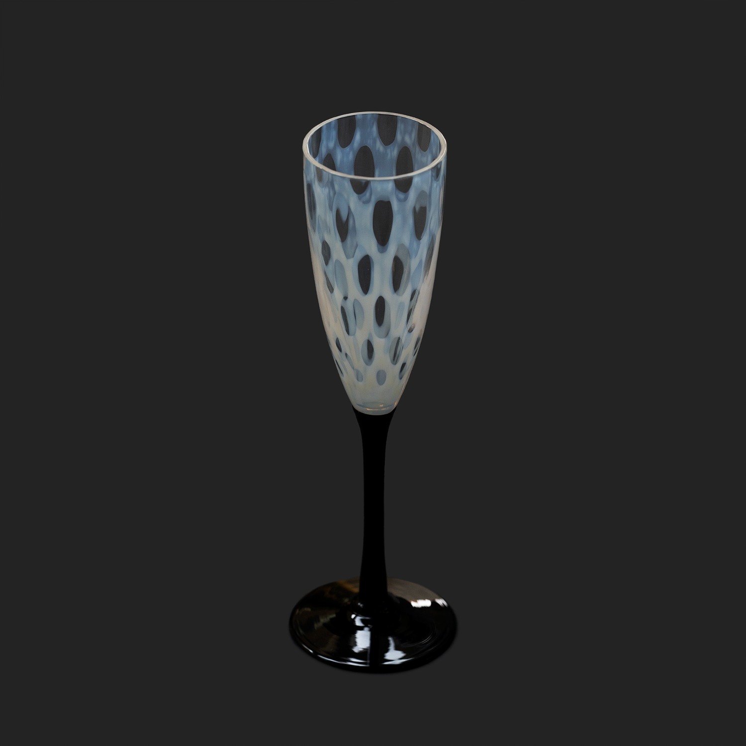 ﻿TR Flute Glass - Dot, 히로타 플루트 글라스 샴페인 잔