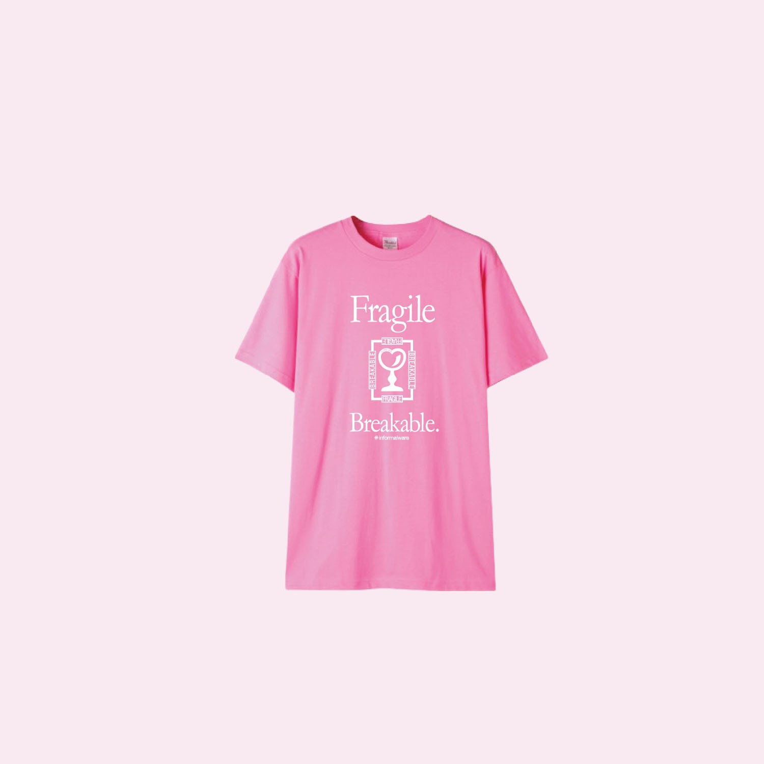 ﻿Fragile Tee - Pink