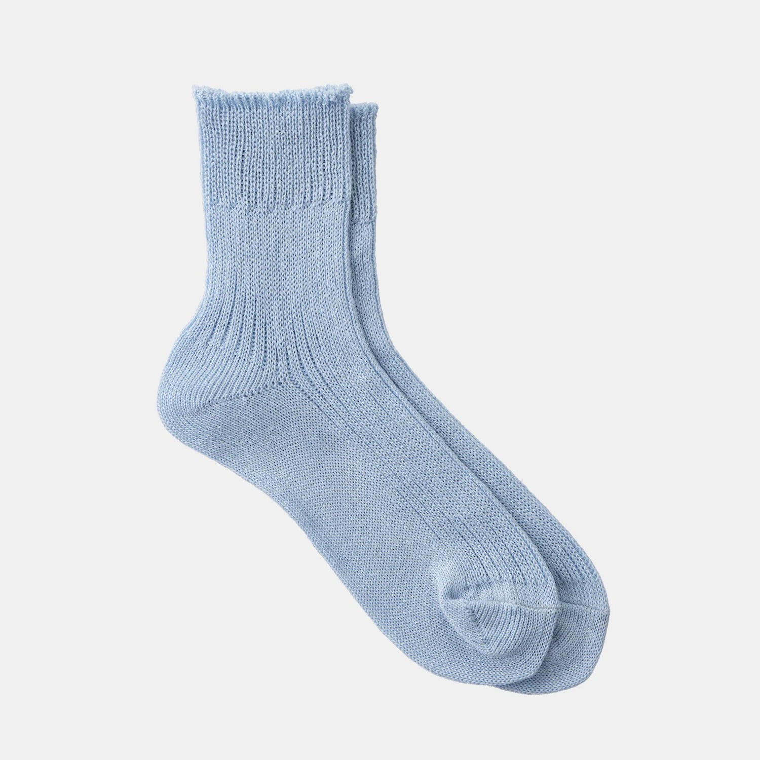 Linen Rib Socks - Mist