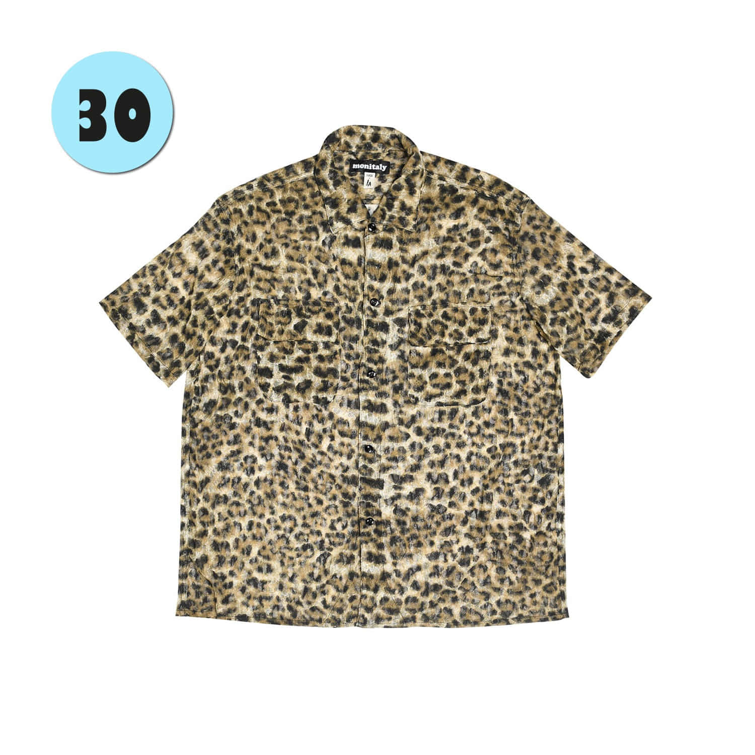 ﻿50&#039;s Milano Shirt - Beach Leopard