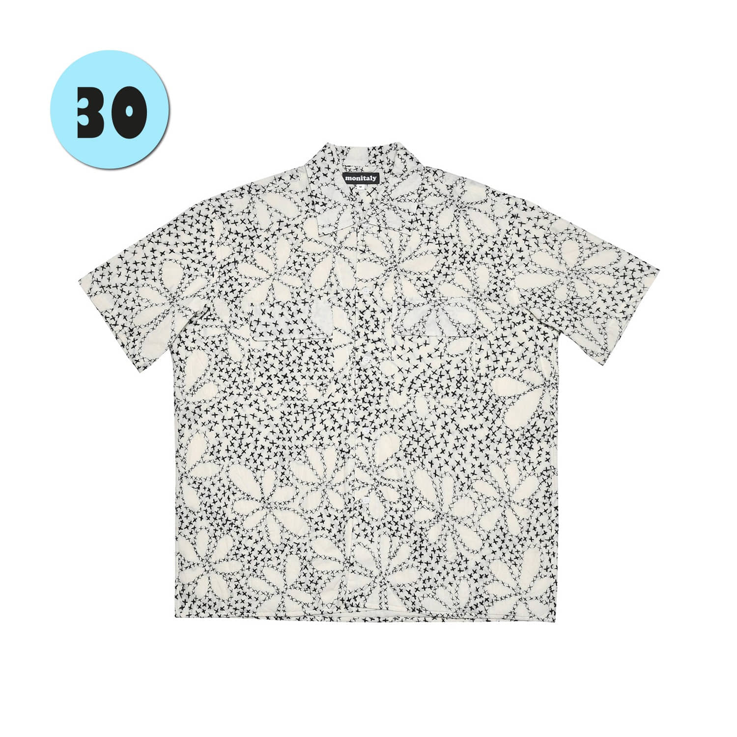 ﻿50&#039;s Milano Shirt - X Stitch Flower