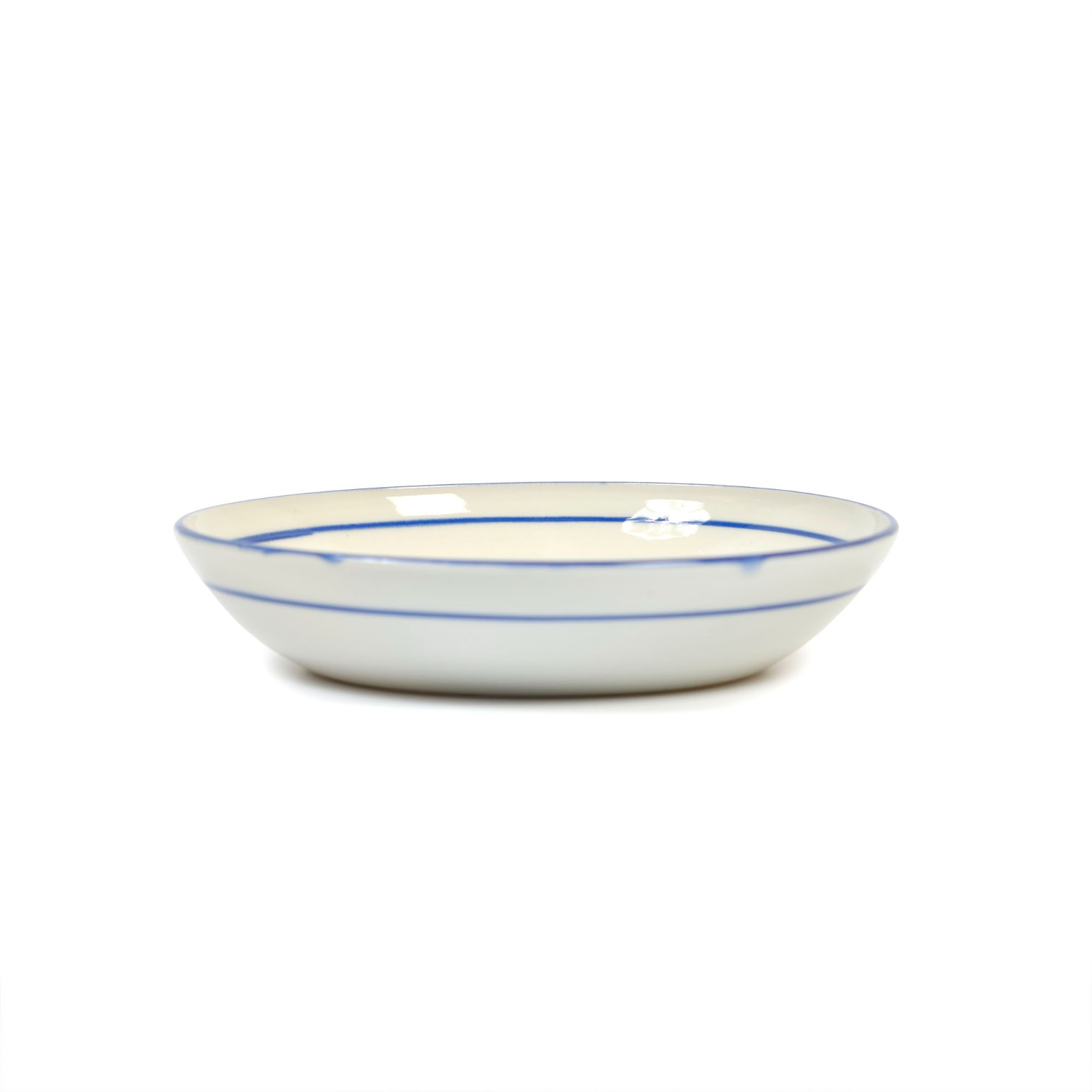 ﻿Odette Pasta Bowl - Glaze Blue Line