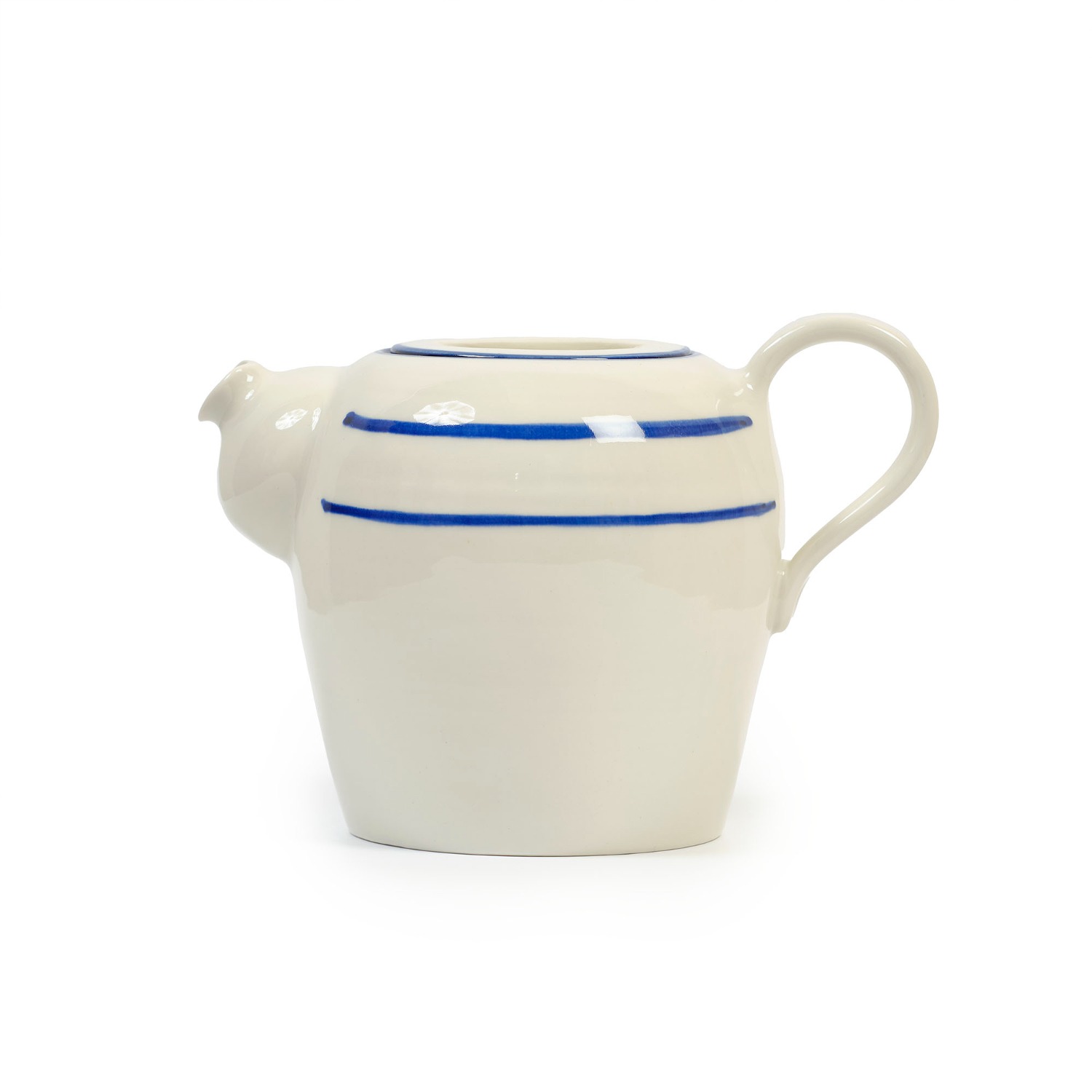 ﻿Odette Tea Pot 1.2L - Glaze Blue Line