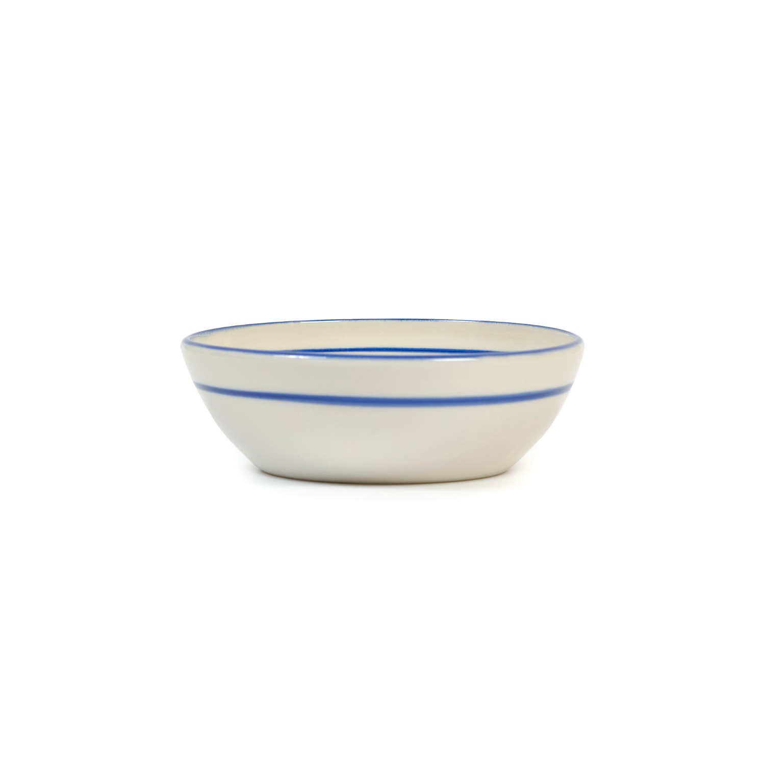 ﻿Odette Breakfast Bowl - Glaze Blue Line
