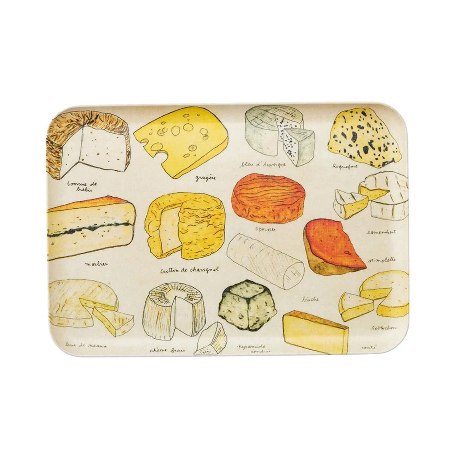 ﻿﻿Linen Coated Tray Medium - Fromage