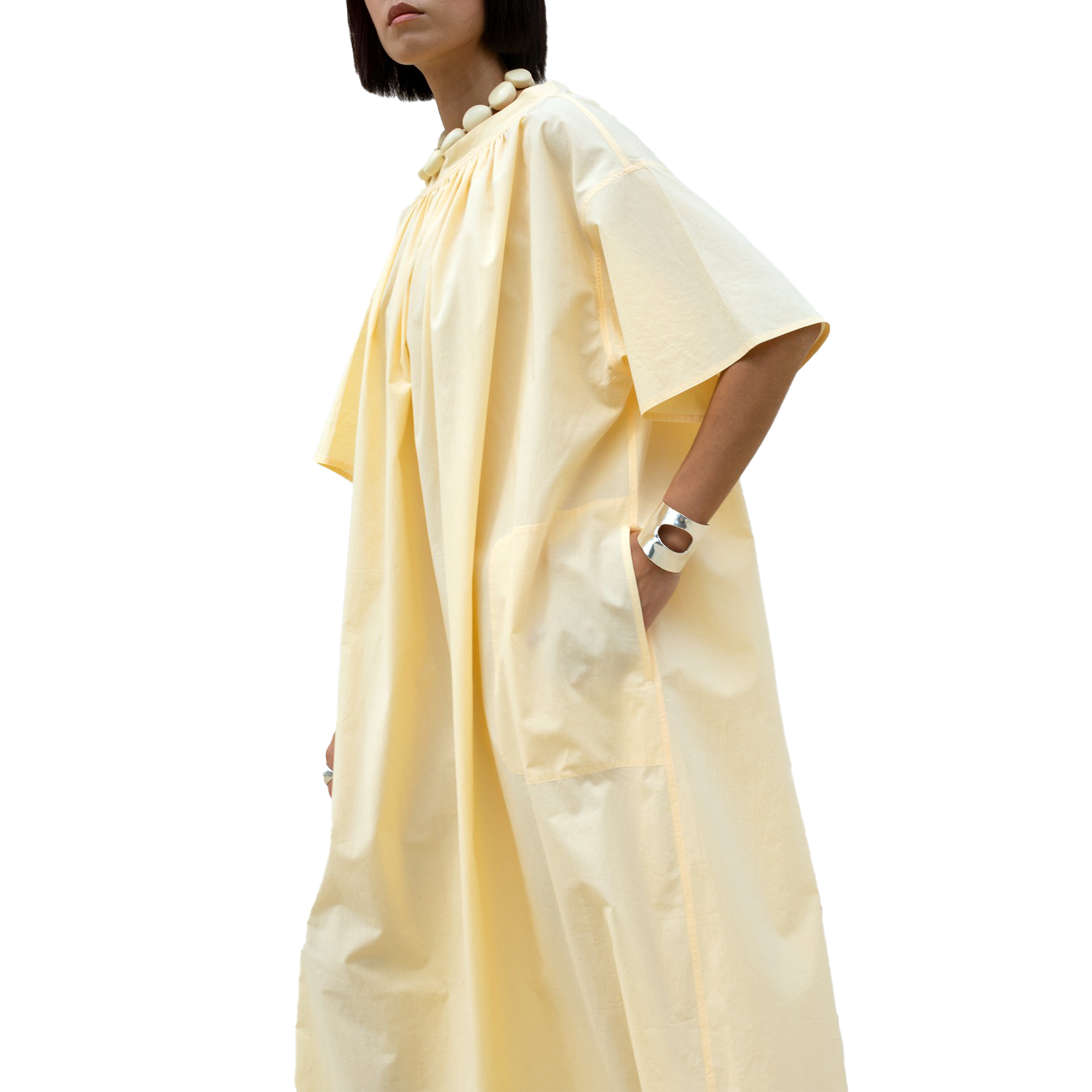 ﻿Tenty Dress - Pale Yellow